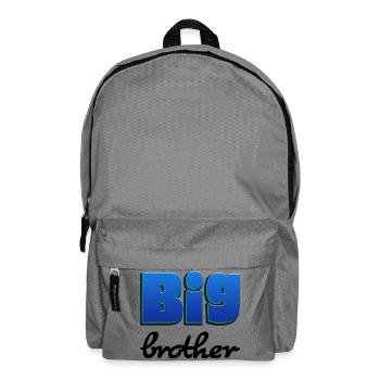 Schriftzug Big Brother für den großen Bruder - Rucksack - Mittelgrau - Vorne