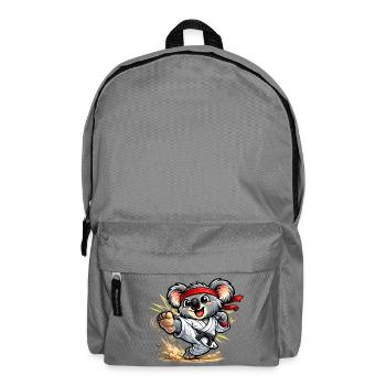 Süßer Koala macht Karate - Rucksack - Mittelgrau - Vorne
