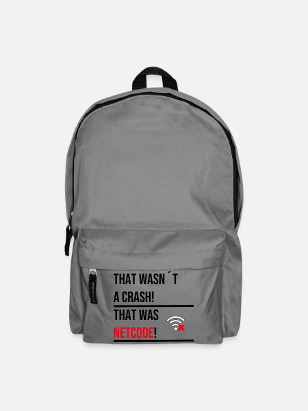 THAT WASNT A CRASH THAT WAS NETCODE V2 - Rucksack - Mittelgrau