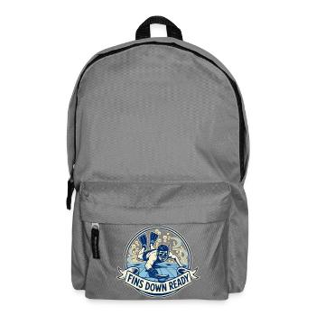FINS DOWN READY - Rucksack - Mittelgrau - Vorne