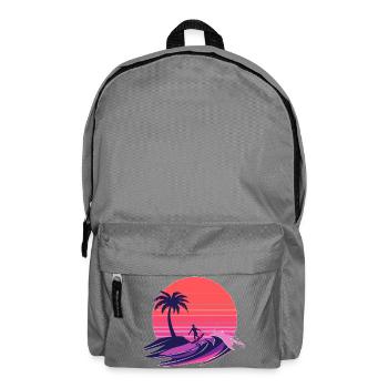 Sunset Wave Rider - Backpack - elephant grey - Front
