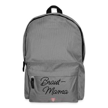 Braut Mama Herz Hochzeit Geschenk - Rucksack - Mittelgrau - Vorne
