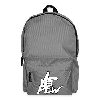 Graphique de la main Pew Pew - Sac à dos - gris éléphant - Devant