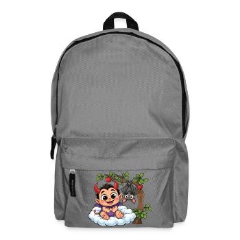 Teufelchen auf Wolke - Rucksack - Mittelgrau - Vorne
