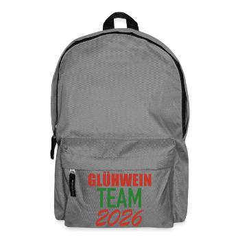 Glühwein Team 2026 - Rucksack - Mittelgrau - Vorne