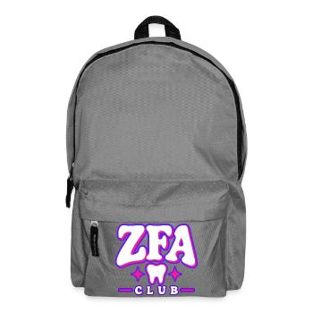 ZFA Club – Zahnmedizin mit Herz und Style - Rucksack - Mittelgrau - Vorne