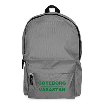 Göteborg Vasastan – Design vert-noir - Sac à dos - gris éléphant - Devant