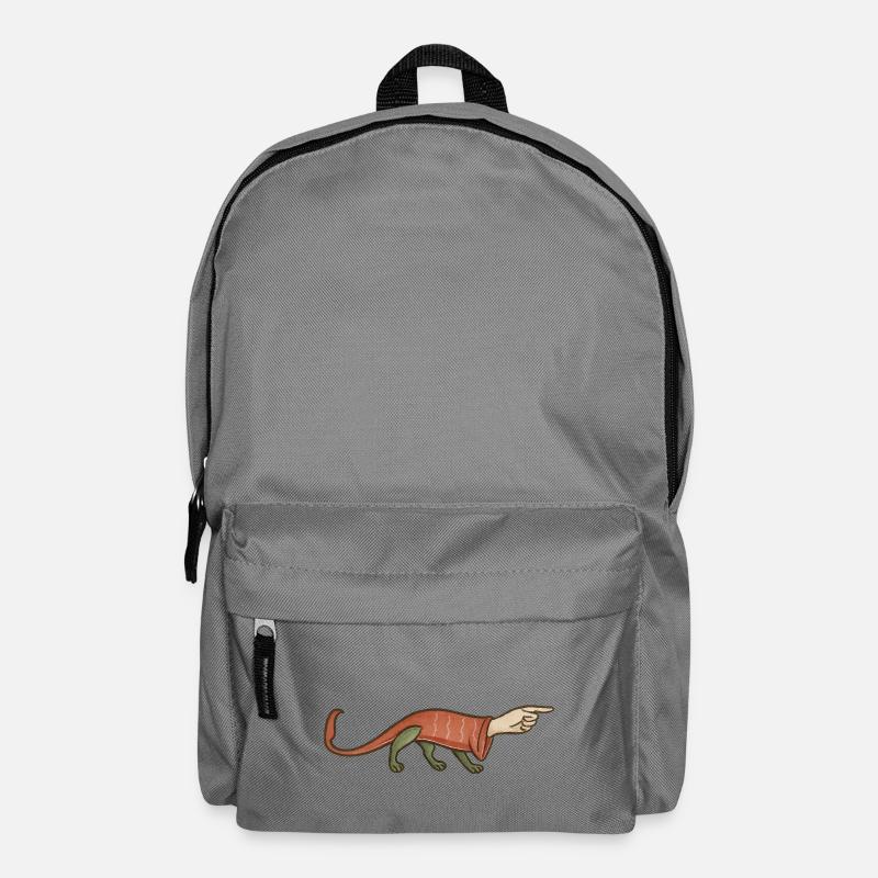 Mittelalterlicher Pfotenzeigefinger – MARGINALIA - Rucksack - Mittelgrau
