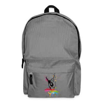 Hand with festival wristband - Backpack - elephant grey - Front