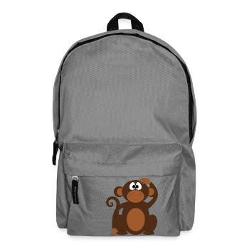 Affe - Rucksack - Mittelgrau - Vorne