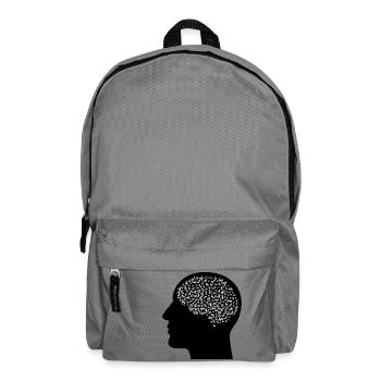 L’argent dans la tête cadeau - Sac à dos - gris éléphant - Devant