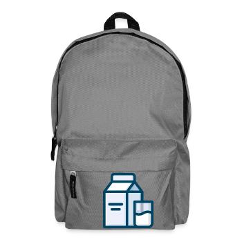 milk milch cow kuh veggie - Rucksack - Mittelgrau - Vorne