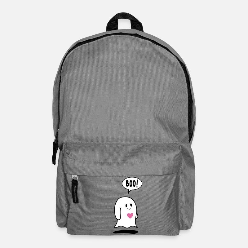 Little Ghost Ghost with Heart - Backpack - elephant grey