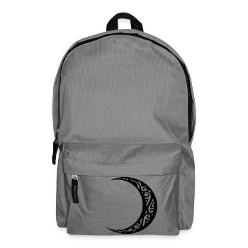 crescent moon tattoo moon tribal tattoo - Backpack - elephant grey - Front