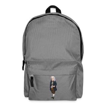 Johann Sebastian Bach in cartoon style - Backpack - elephant grey - Front