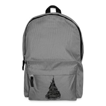 Stave Church Norway grey - Backpack - elephant grey - Front