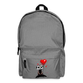 Erdmännchen Herz Luftballon - Heartful Creatures - Rucksack - Mittelgrau - Vorne