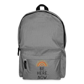 Be Here Now dreifarbig - Rucksack - Mittelgrau - Vorne