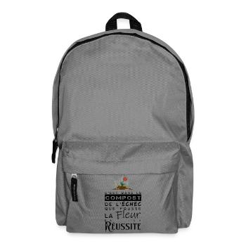 La fleur de la réussite - Sac à dos - gris éléphant - Devant