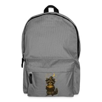Raton laveur magique avec livre de chansons - Sac à dos - gris éléphant - Devant