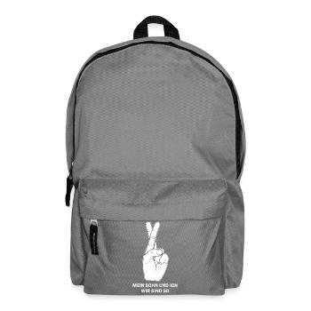Mein Sohn und Ich Wir Sind So - Rucksack - Mittelgrau - Vorne