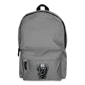 Dark Gothic Skull - Backpack - elephant grey - Front