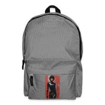 T-Shirt Noir Femme Distressed Edition - Rucksack - Mittelgrau - Vorne