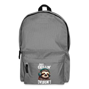 Sloth Chill Vibin graphic - Sac à dos - gris éléphant - Devant
