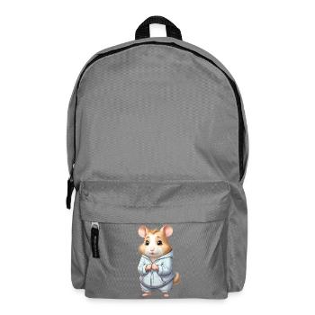 Cuddly Hero Hamster Pull à capuche - Sac à dos - gris éléphant - Devant
