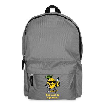 Citron trop froid pour presser la caricature - Sac à dos - gris éléphant - Devant