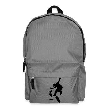 Skateboard - Rucksack - Mittelgrau - Vorne