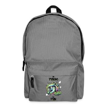 Pas de turbo, pas de plaisir. - Sac à dos - gris éléphant - Devant