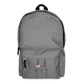 Hase Mädchen Osterhase - Rucksack - Mittelgrau - Vorne