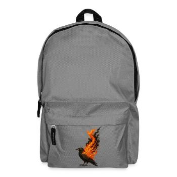 Phoenix Raven: Fire Rebirth - Backpack - elephant grey - Front