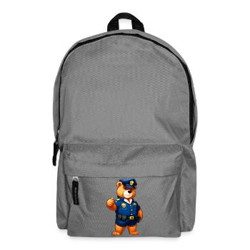 Bear Police - Backpack - elephant grey - Front