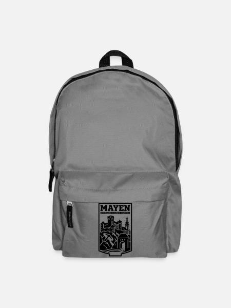 Mayen Wahrzeichen Silhouette - Rucksack - Mittelgrau