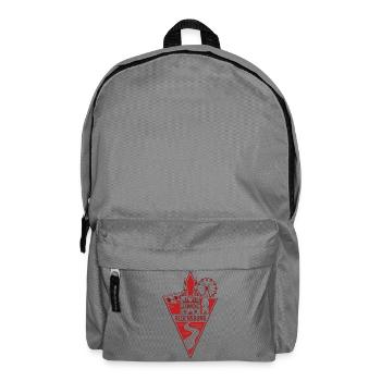 Regensburg Dreieck Skyline - Rucksack - Mittelgrau - Vorne