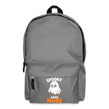 Spooky aber müde – Verschlafener Halloween-Geist - Rucksack - Mittelgrau - Vorne