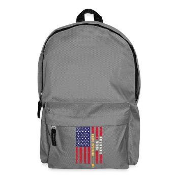 Kranführer Kran - Rucksack - Mittelgrau - Vorne