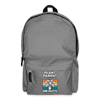 Plant Parent on Duty - Rucksack - Mittelgrau - Vorne