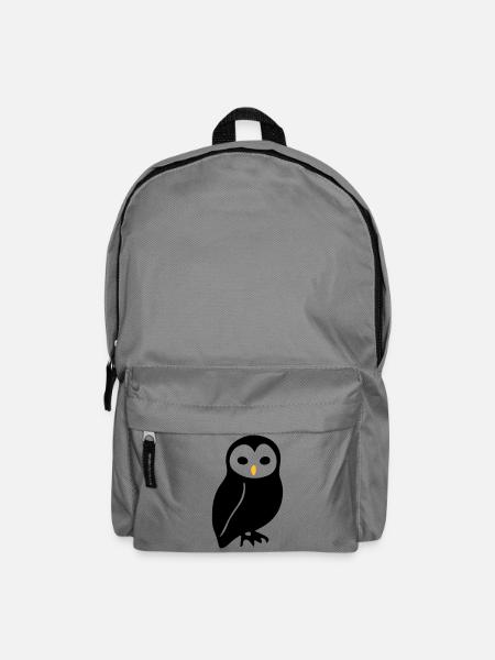Eule - Rucksack - Mittelgrau