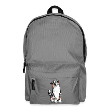 Drôle Berger australien – Aussie - Sac à dos - gris éléphant - Devant