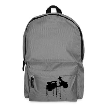 gouttes graffiti clip art conduite fue scooter électrique - Sac à dos - gris éléphant - Devant