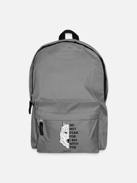 Religiöses Zitat - Rucksack - Mittelgrau