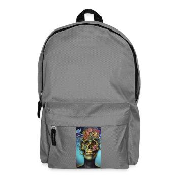 Beautiful fantasy Skull - Backpack - elephant grey - Front