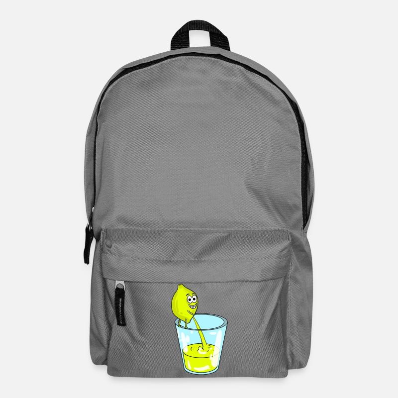 Zitrone - Rucksack - Mittelgrau