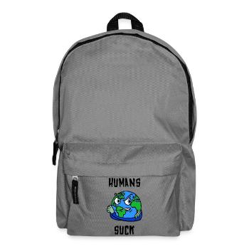 Mutter Erde Statement Erderwärmung Klimaschutz - Rucksack - Mittelgrau - Vorne