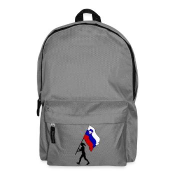 Flagge Slowenien Frau zu Fuß - Rucksack - Mittelgrau - Vorne