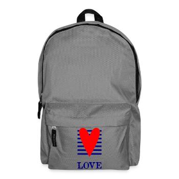 MOM. MOTHER'S DAY. HEART. FEAST. HAPPY BIRTHDAY - Backpack - elephant grey - Front