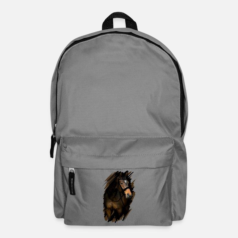 Pferd - Rucksack - Mittelgrau